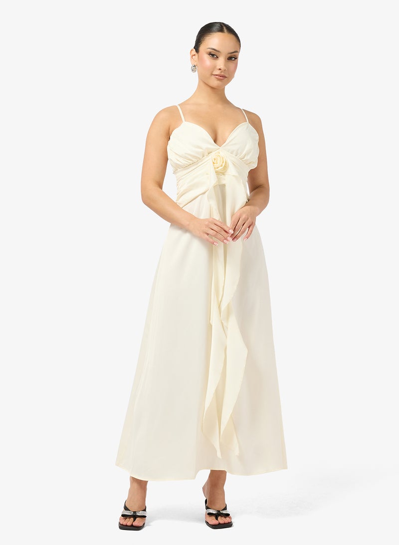 Ginger Strappy Ruffle Waterfall Slip Dress - Image 4